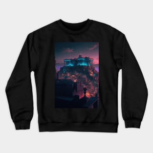 Acropolis Cyberpunk style Crewneck Sweatshirt